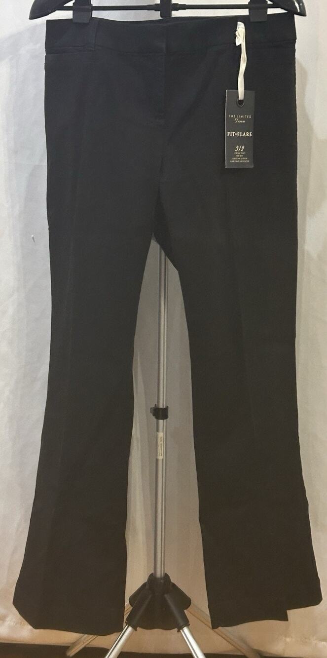 NWT The Limited Denim Fit & Flare 312 Black Jeans size 14